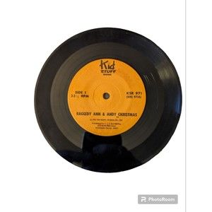 Vintage Raggedy Ann and Andy Christmas (1981) 7" Vinyl Record KSR-971 No Book